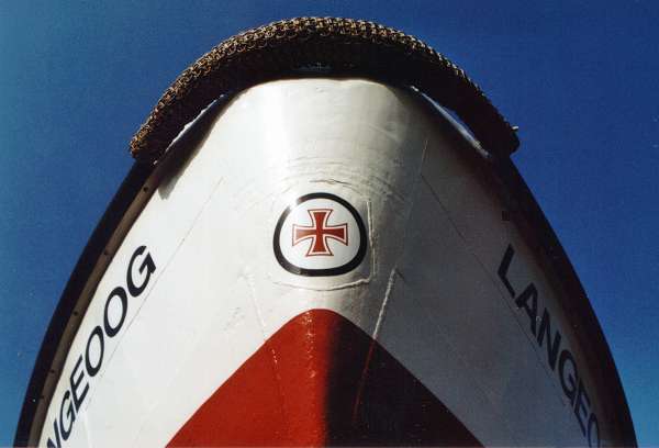 Das Seenotrettungsboot Langeoog; Foto: September 2001, Langeoog