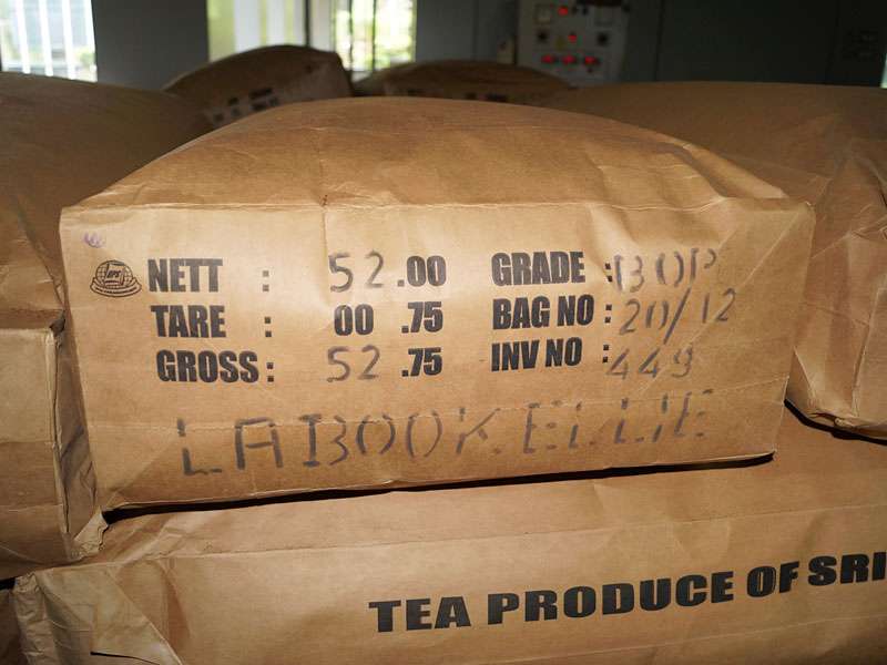 Damit würden selbst exzessive Teetrinker wohl ein Weilchen auskommen... ; Foto: 18.09.2015, Nähe Nuwara Eliya
