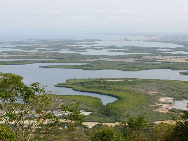 Aussicht im Morrocoy-Nationalpark; Foto: 23.04.2013, Nähe Tucacas